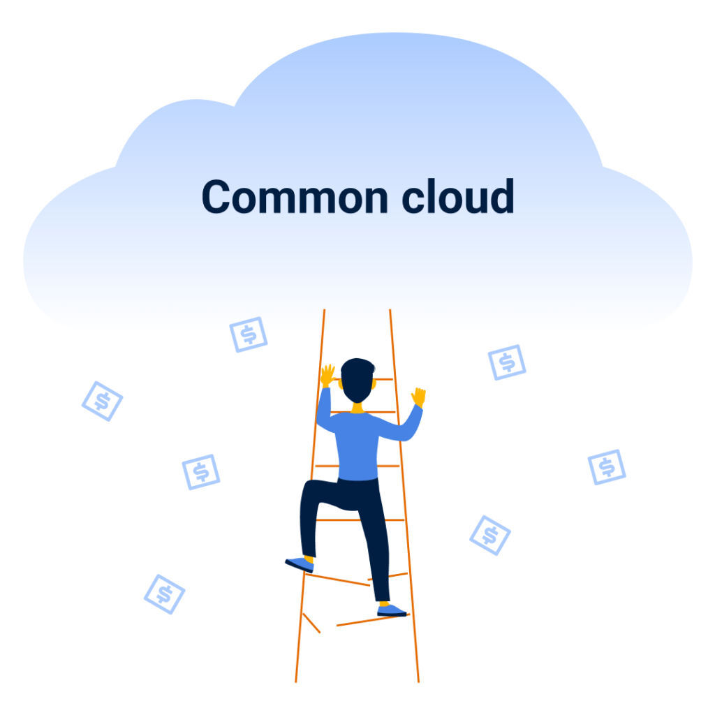 Common cloud illustration